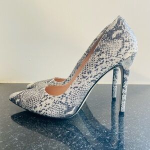 Snake Print High Heels
